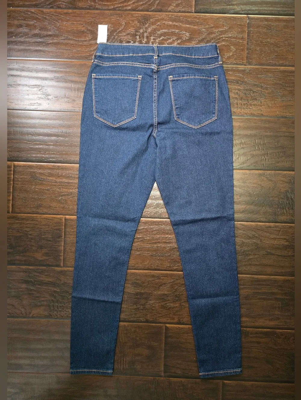 NWT Old Navy Womens Super Skinny Ankle High Rise Denim Blue Jeans 12 Long